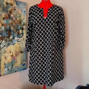 3/4 sleeve knit dress